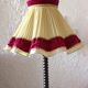 Wooden floor lamp turned in the spirit of Charles Dudouyt / art deco style