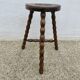 Antique tripod stool, farmhouse stool, 1950s-1960s
