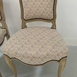 Paire de chauffeuses de style Louis XV, XXème siècle