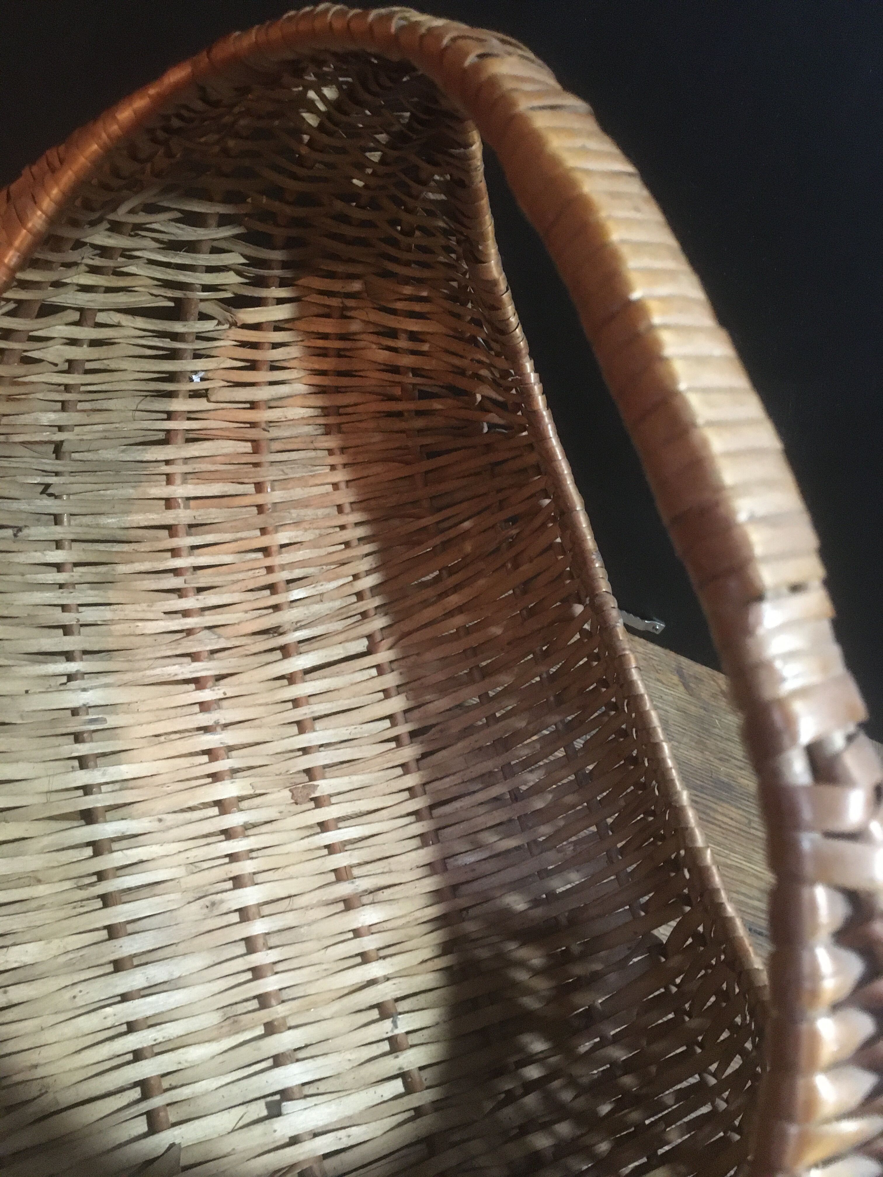 Wicker market basket