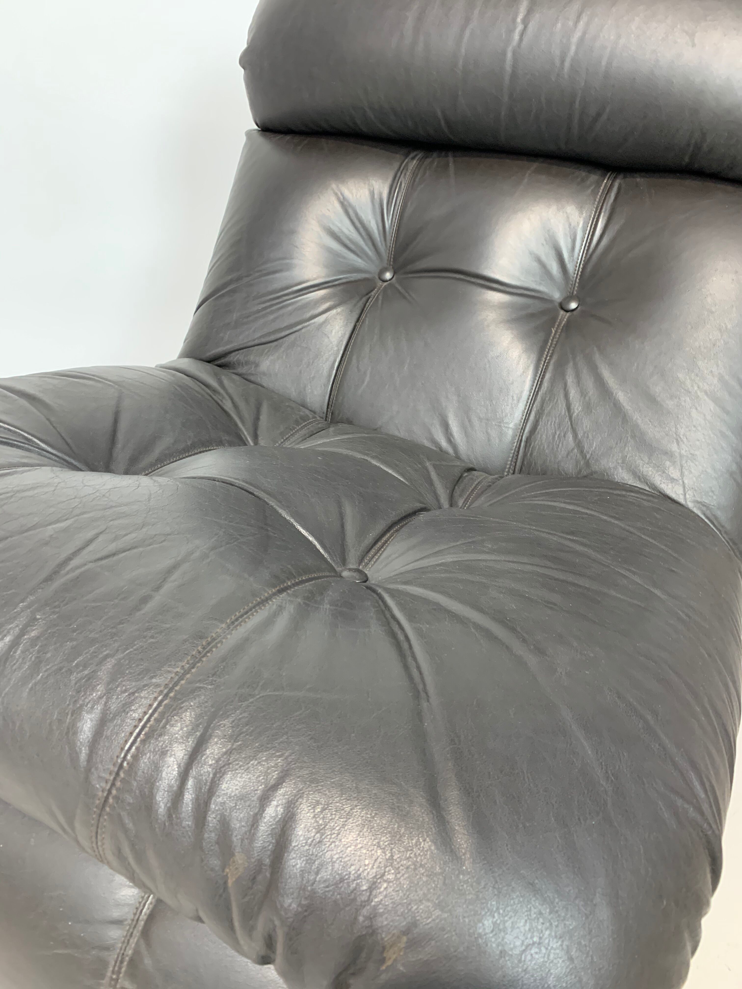 Brown leather heater