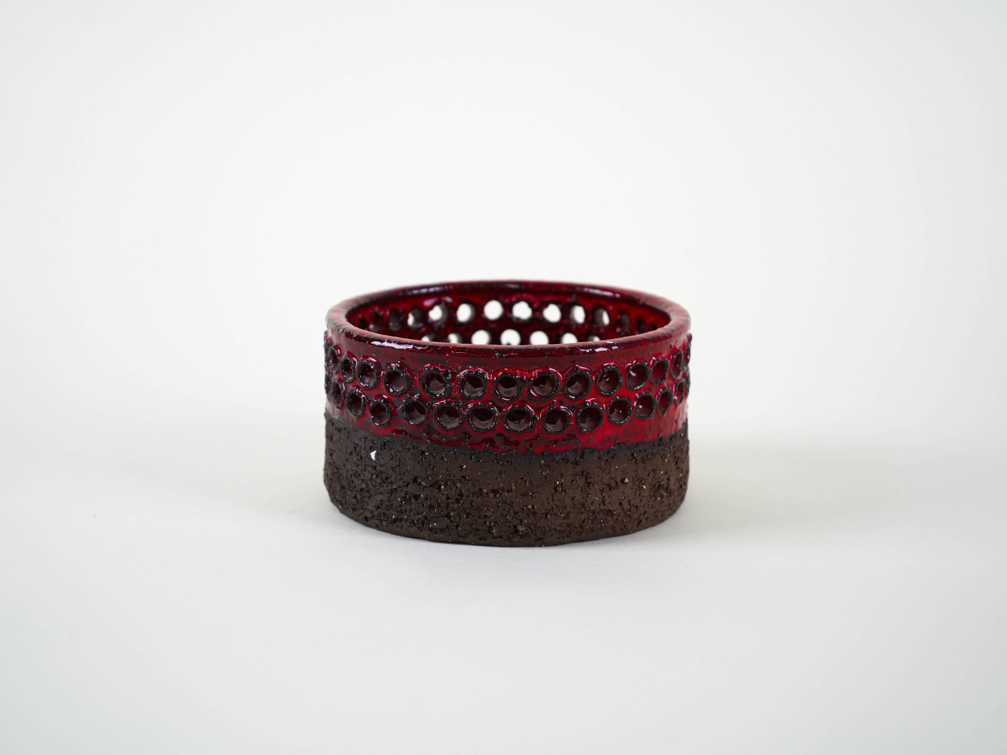 Support de bougie en céramique, design danois, années 1960, fabriqué au Danemark