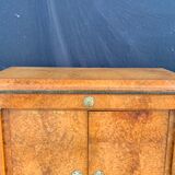 Secretary cabinet in amboine magnifying glass