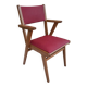 Fauteuil en hêtre et skaï