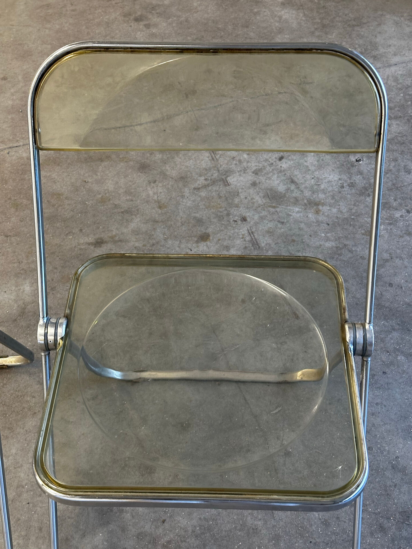 Suite de 3 chaises pliantes Plia par Giancarlo Piretti pour Castelli