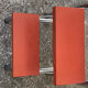 Red Formica stepladder stool 1970
