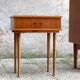Scandinavian chest of drawers and bedside table from the 50s/60s, vintage teak