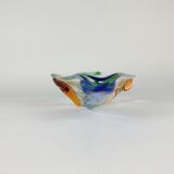 Art glass bowl by F. Zemek for Mstisov Glassworks, Rhapsody collection, Czechoslovakia 1950's
