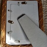 Braided wicker photo frame