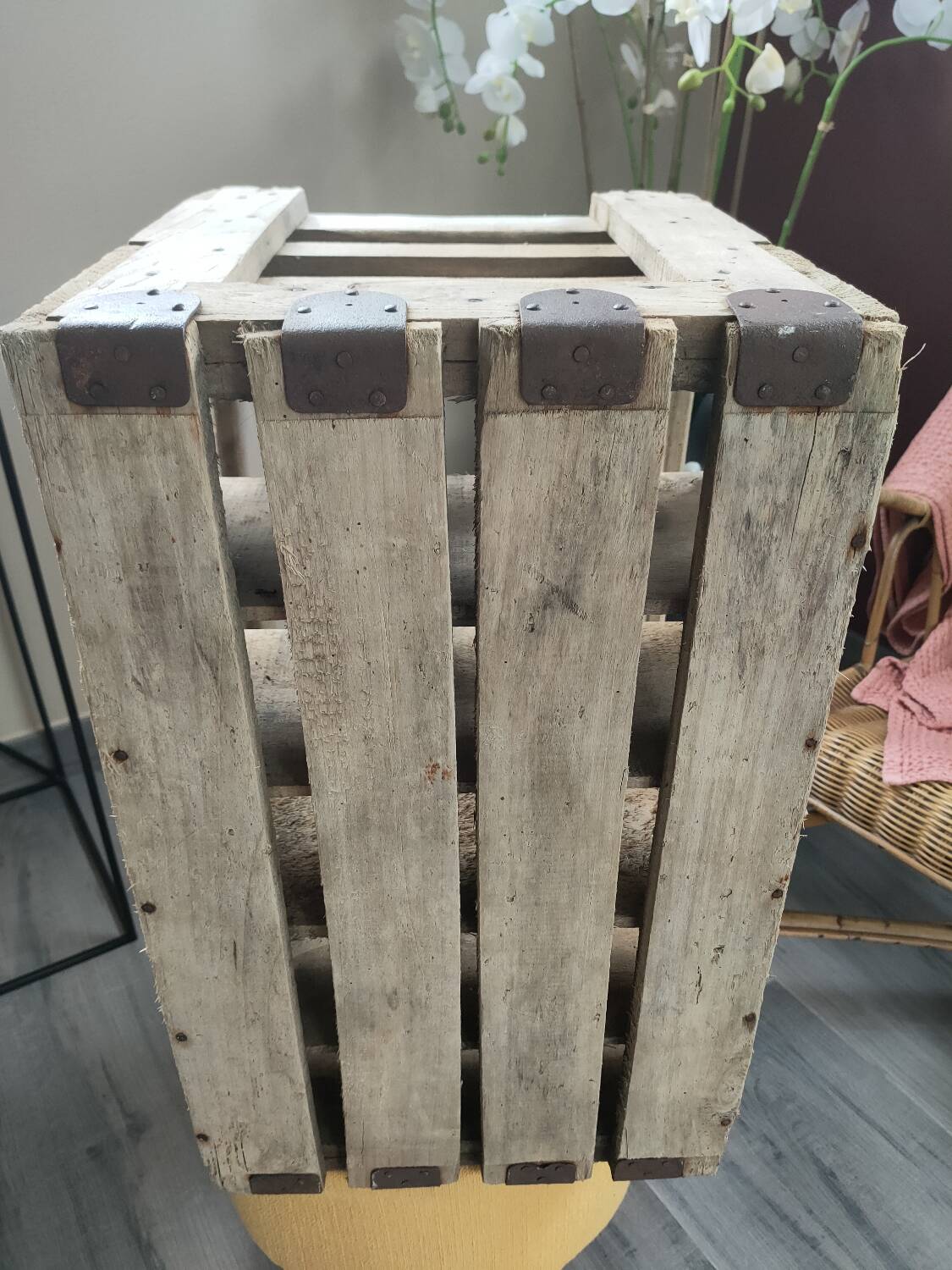 Caisse casier à bouteilles vintage Nicolas
