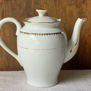 Antique porcelain jug with Limoges enamel