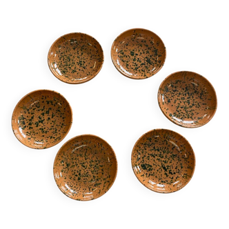 Deep terracotta plates