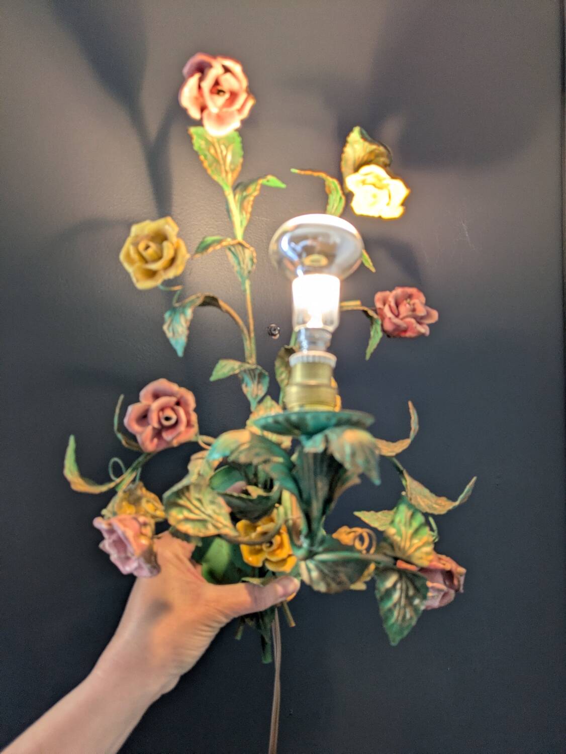 Italian wall lamp 60s