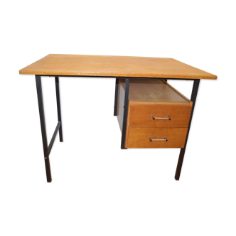 Bureau vintage en fer et bois