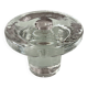 Vintage Scandinavian glass Candle Holder – Clear Pressed Glass – 1970s