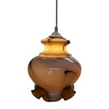 Vintage French goblet-shaped pendant lamp