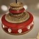 Vintage suspension in glazed ceramic fat lava, space age, West Germany 19