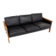 Scandinavian leather sofa, Möbel-Ikea, Sweden, 1960