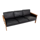Scandinavian leather sofa, Möbel-Ikea, Sweden, 1960