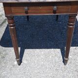 Mahogany shuttered table, flaps and 1 drawer