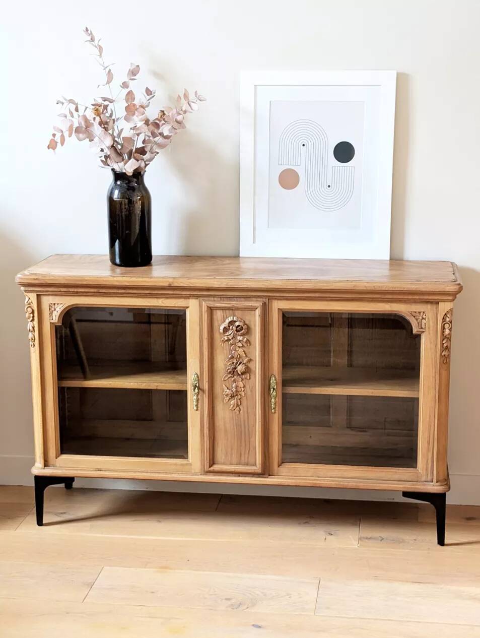 Antique solid wood sideboard, reimagined