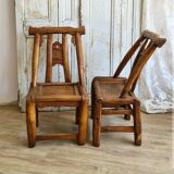 Chinese handcrafted elm chairs