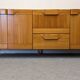 Solid elm sideboard, Maison Regain, France, circa 1970