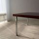 Vintage rosewood coffee table chrome 1960s