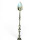 Silverware, medicine spoon with Minerva punch, 19th century.