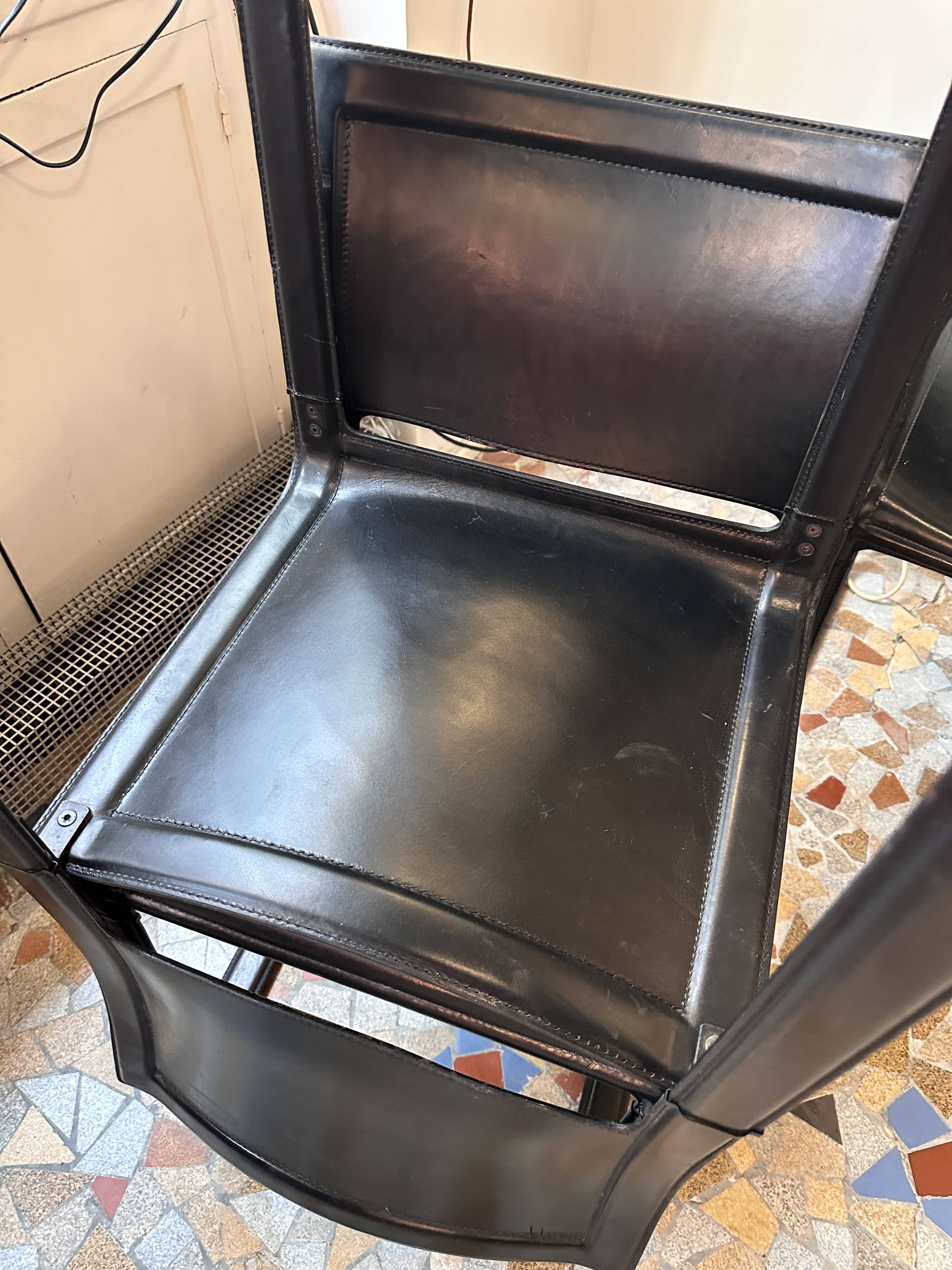 Set of six Mattéo Grassi chairs