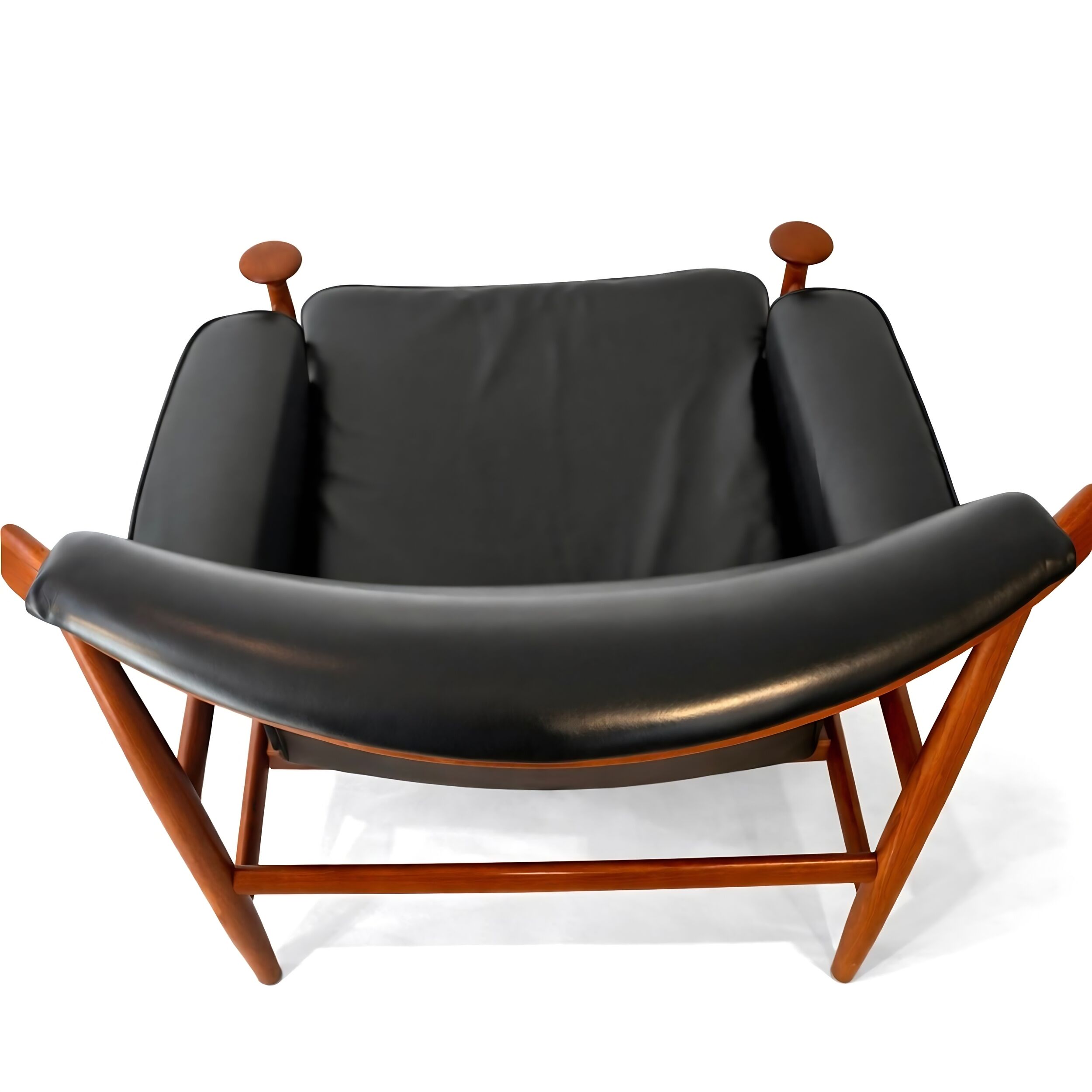 Bwana armchair in teak and leather by France and Son by Finn Juhl