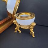 Egg box opaline on footouche