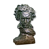 Vintage Plaster Bust Beethoven after Ugo Cipriani
