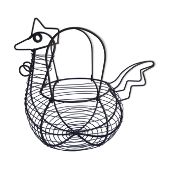 Old metal egg basket