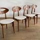 Lot 4 vintage chairs by Roger Landault for Sentou, France 1950