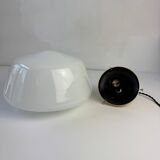 Antique opaline suspension xl 26 cm vintage