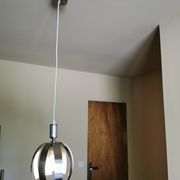 Brushed stainless steel vintage pendant light