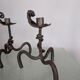 Set of 3 wrought iron candle holders