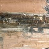 Tirault, oil on canvas view of angers signed 20th century