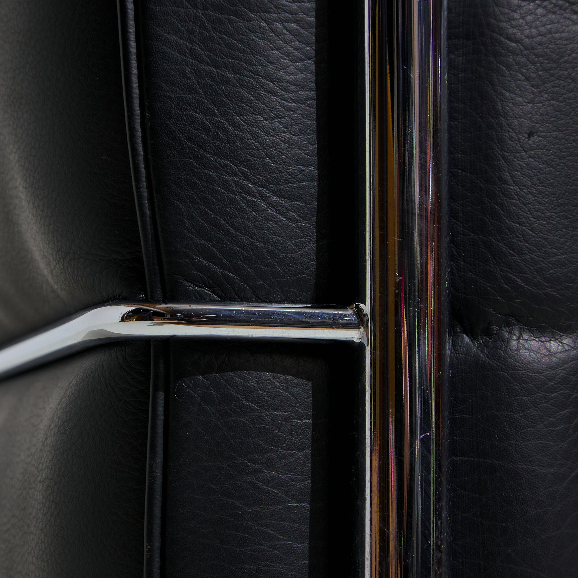 Fauteuil en cuir LC3 de Le Corbusier pour Cassina
