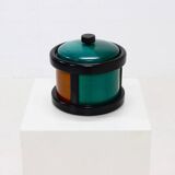 Postmodern Italian Wooden Ice Bucket by Pietro Manzoni 1980s