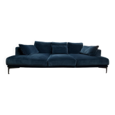 Marsile Blue 4-seater sofa AMPM