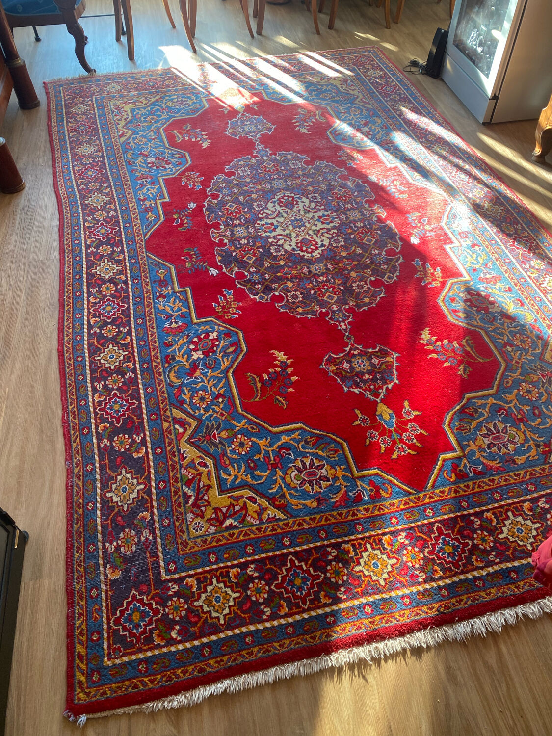 Tapis moud fait main, laine 198x330 cm