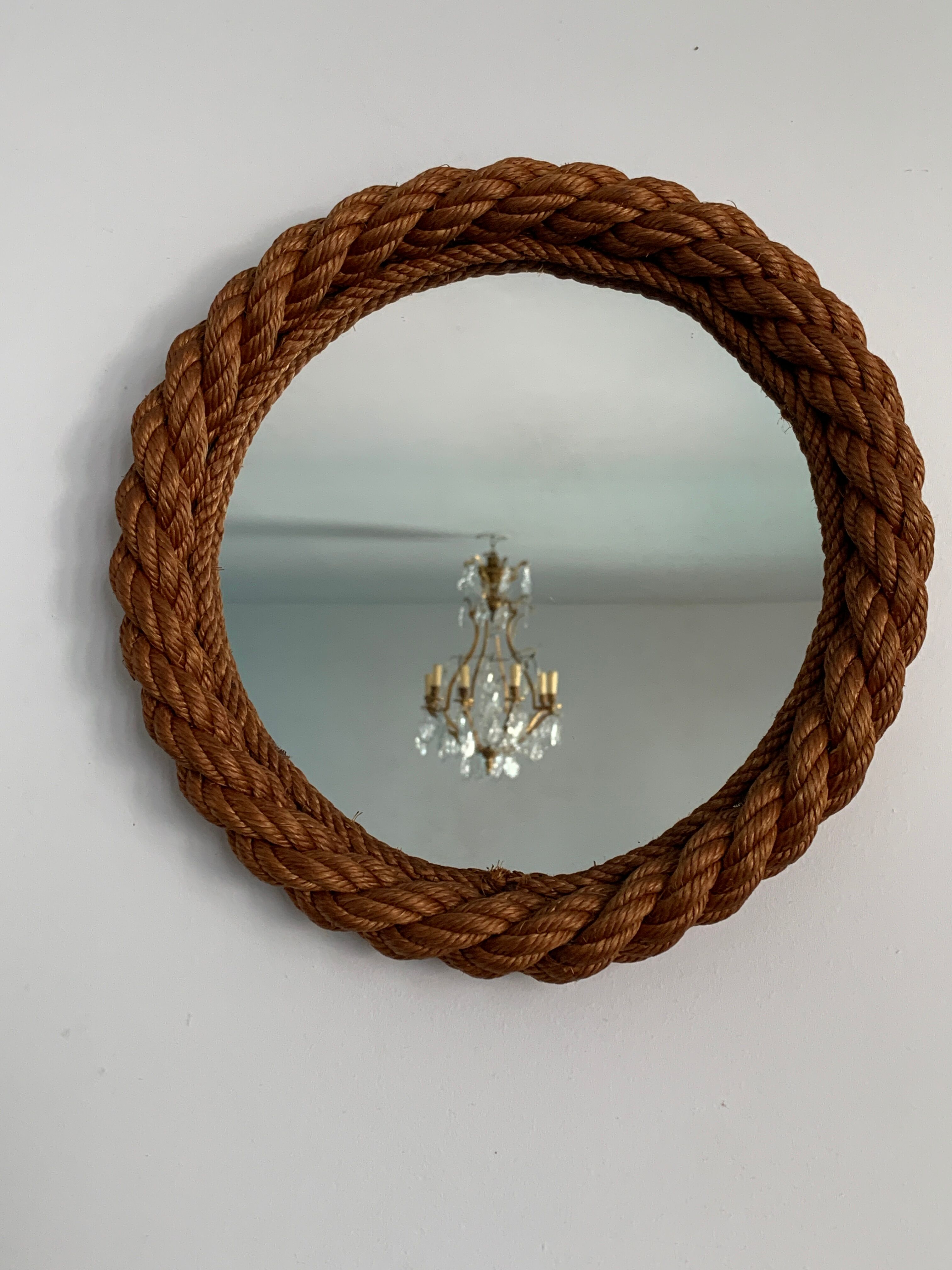 Design mirror in braided rope, 1960