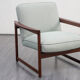 Pair of vintage armchair, cherry, restored