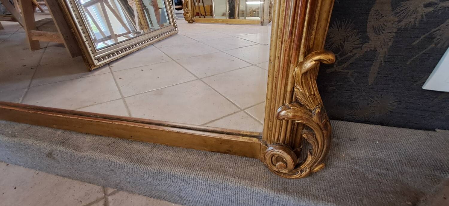 Antique 19th century mirror 184 x 108