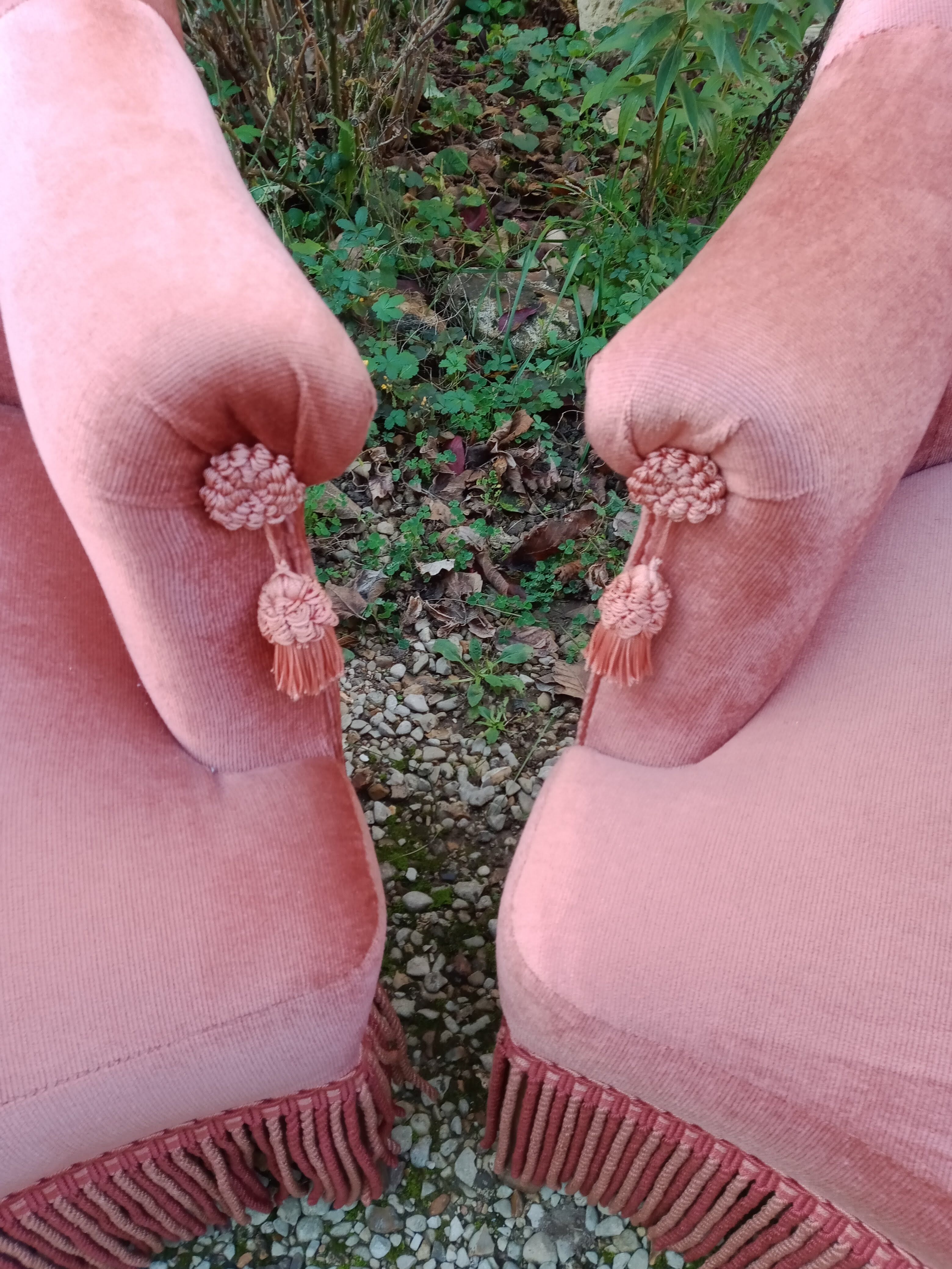 Toad armchairs, a pair