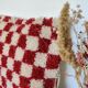 Berber Cushion Red Damier Beni Ouarain