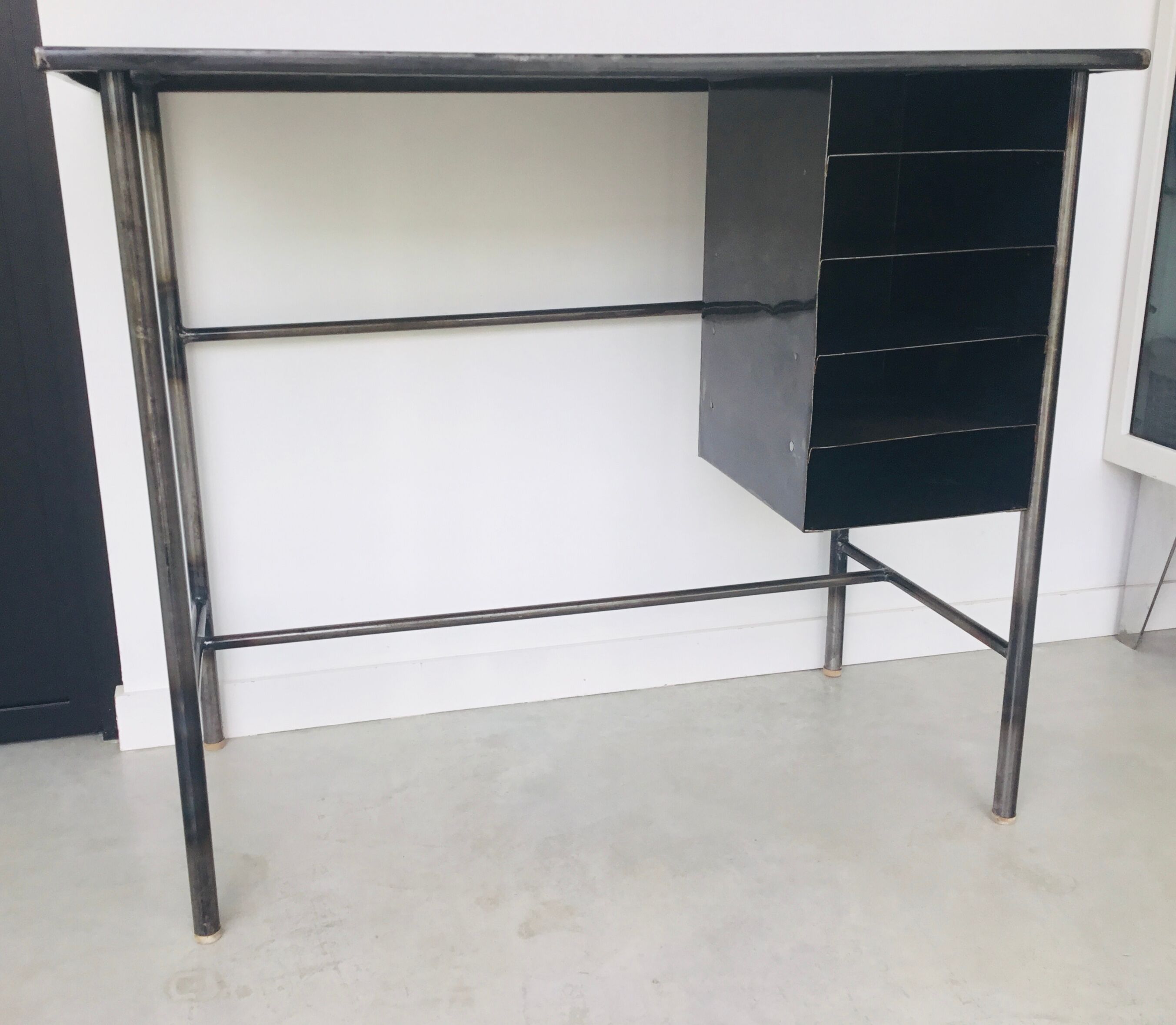 Riveted industrial office with storage box - 1950