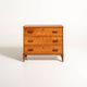 Swedish Art Deco Flame Birch Chest of Drawers